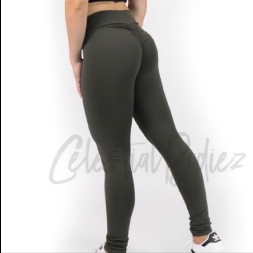Celestial Bodiez -Army Green workout pants